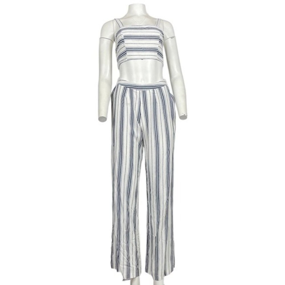 Pant Set White/Blue